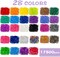 Rubber Loom Bands Kit - 17500+ Bands, 28 Colors, 3 Layer Container